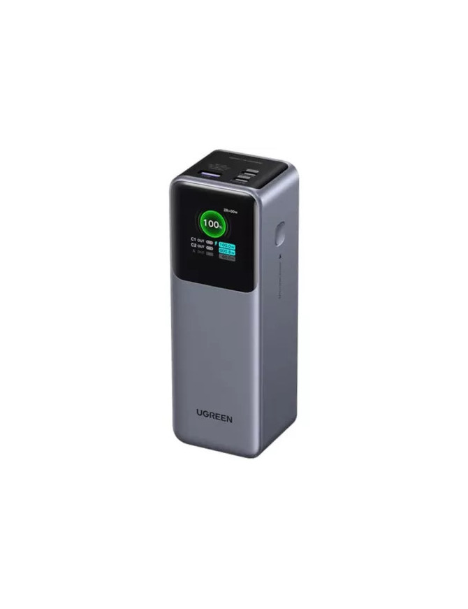 PowerBank UGREEN PB722-35525B, 25.000 mAh, 200W, 1x USB, 2x USB-C, Gray