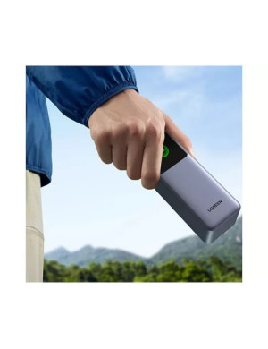 PowerBank UGREEN PB722-35525B, 25.000 mAh, 200W, 1x USB, 2x USB-C, Gray