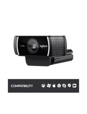 Camera Web LOGITECH C922 Pro Stream 960-001088, Full HD, USB, Black