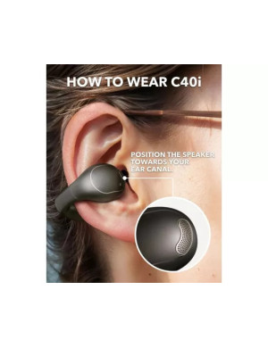 Căști wireless ANKER SoundCore C40i A3331GZ1 Bluetooth 5.3, Open-Ear, Negru