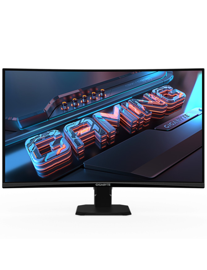 Monitor LED GIGABYTE Gaming GS27QCA, Curbat, 27 inch, QHD, VA, 1 ms, 180 Hz, HDR, FreeSync, Black