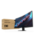 Monitor LED GIGABYTE Gaming GS27QCA, Curbat, 27 inch, QHD, VA, 1 ms, 180 Hz, HDR, FreeSync, Black
