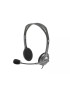 Casti cu microfon LOGITECH H110 981-000271, Jack 3.5 mm, Silver