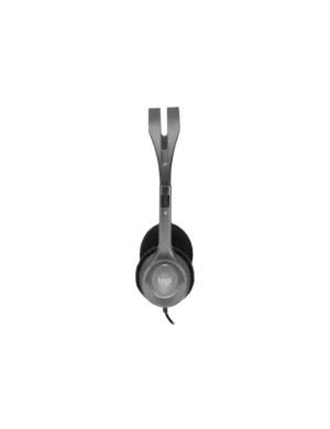 Casti cu microfon LOGITECH H110 981-000271, Jack 3.5 mm, Silver