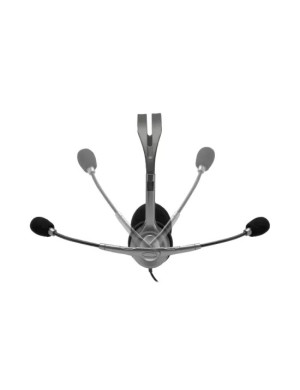 Casti cu microfon LOGITECH H110 981-000271, Jack 3.5 mm, Silver