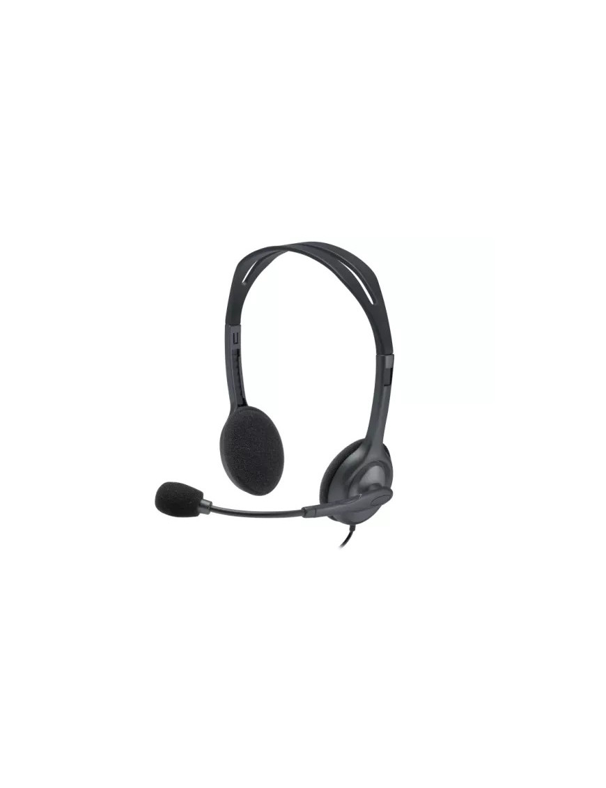 Casti cu microfon LOGITECH H111 981-000593, Jack 3.5 mm, Black