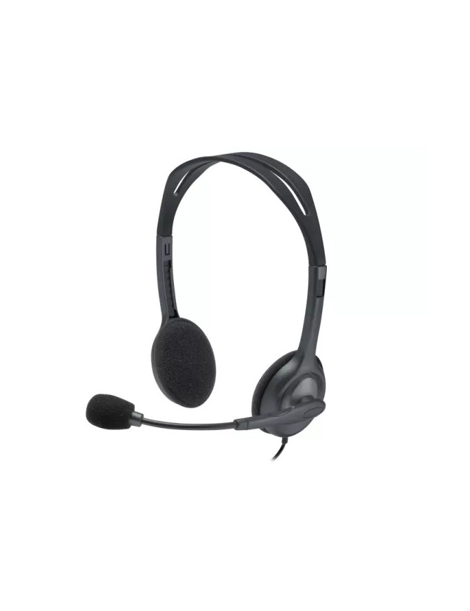 Casti cu microfon LOGITECH H111 981-000593, Jack 3.5 mm, Black