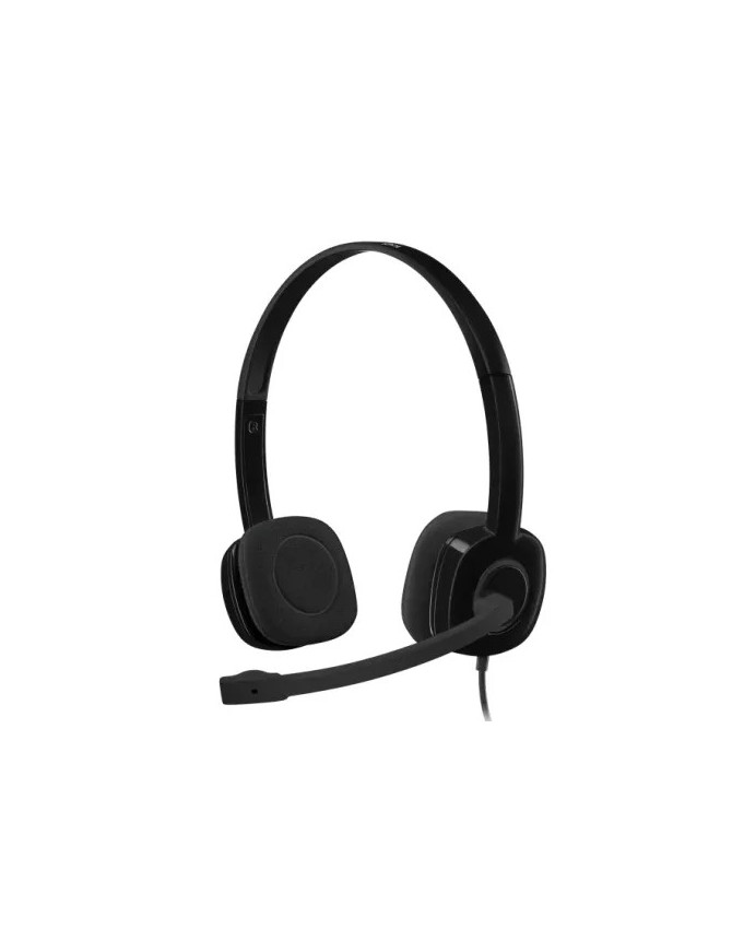 Casti cu fir LOGITECH H151 981-000589, Jack 3.5 mm, Black