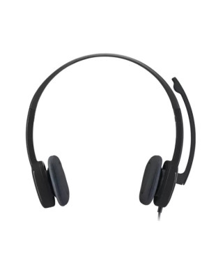 Casti cu fir LOGITECH H151 981-000589, Jack 3.5 mm, Black