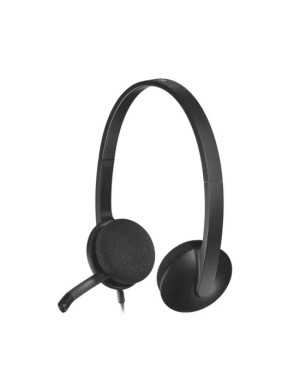 Casti cu microfon LOGITECH H340 981-000475, Black