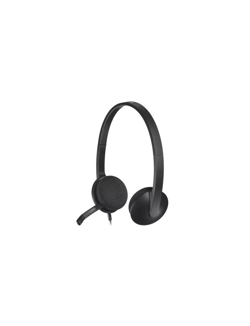 Casti cu microfon LOGITECH H340 981-000475, Black