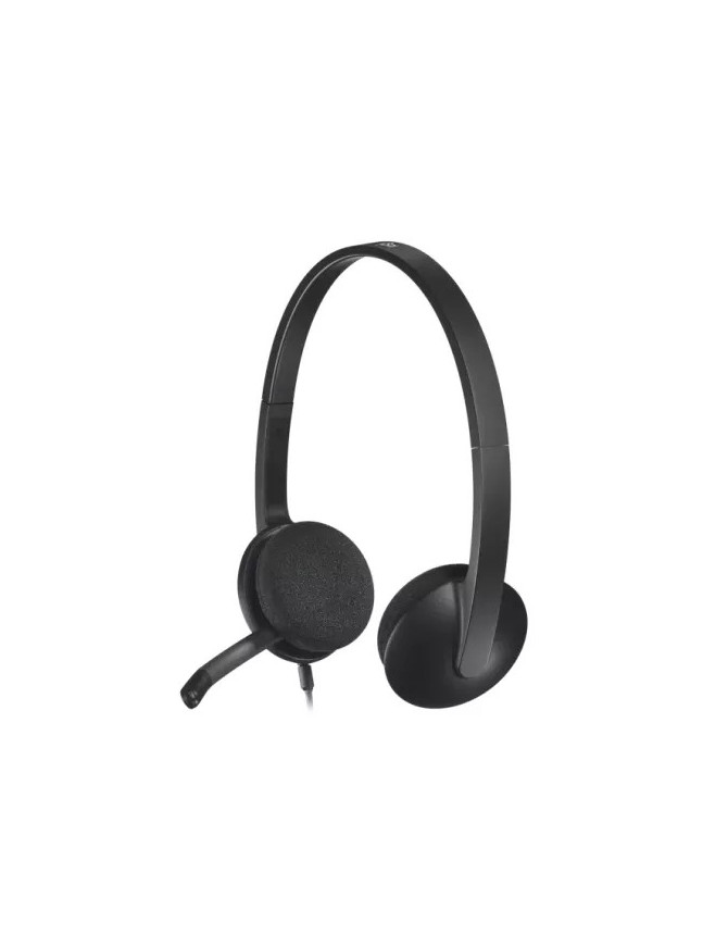 Casti cu microfon LOGITECH H340 981-000475, Black