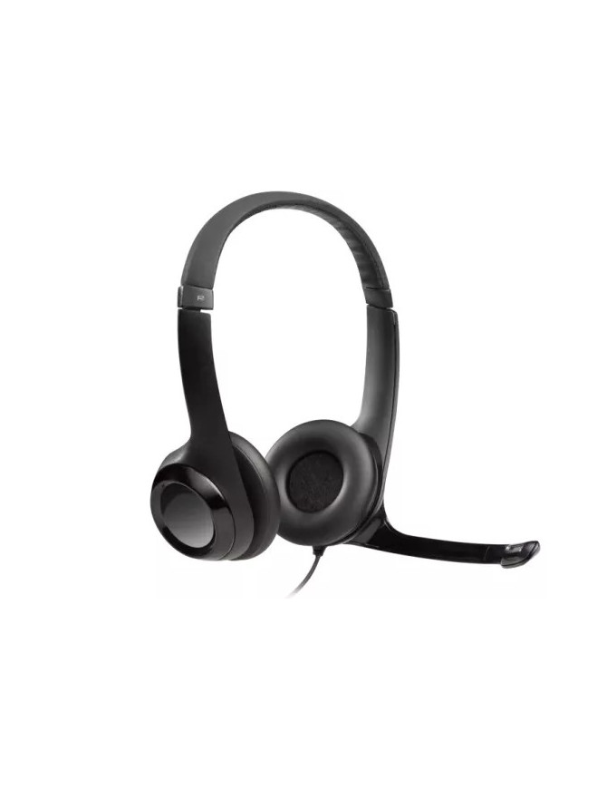 Casti cu fir LOGITECH H390 981-000406, USB, Black