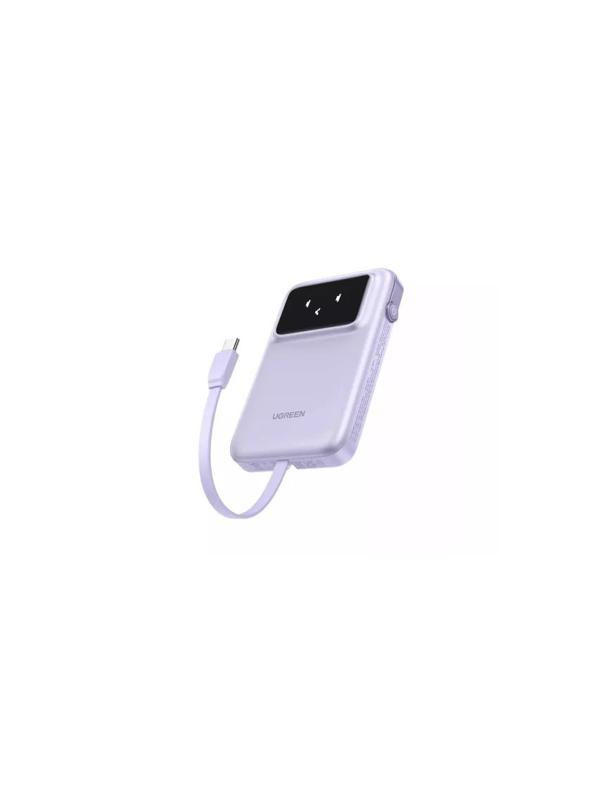PowerBank UGREEN PB511, 10000mAh, 30W, 1 x USB-A, 1 x USB-C, Purple