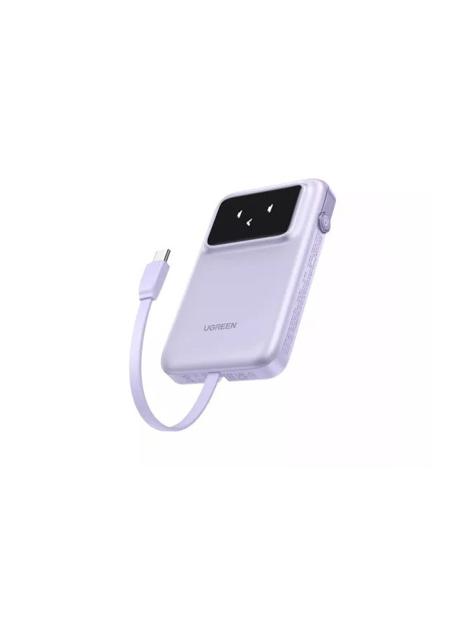 PowerBank UGREEN PB511, 10000mAh, 30W, 1 x USB-A, 1 x USB-C, Purple