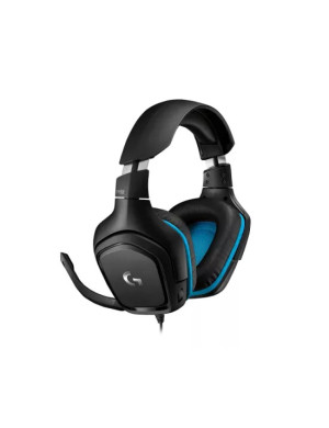 Casti gaming LOGITECH G432 7.1 Surround Sound, Black/Blue