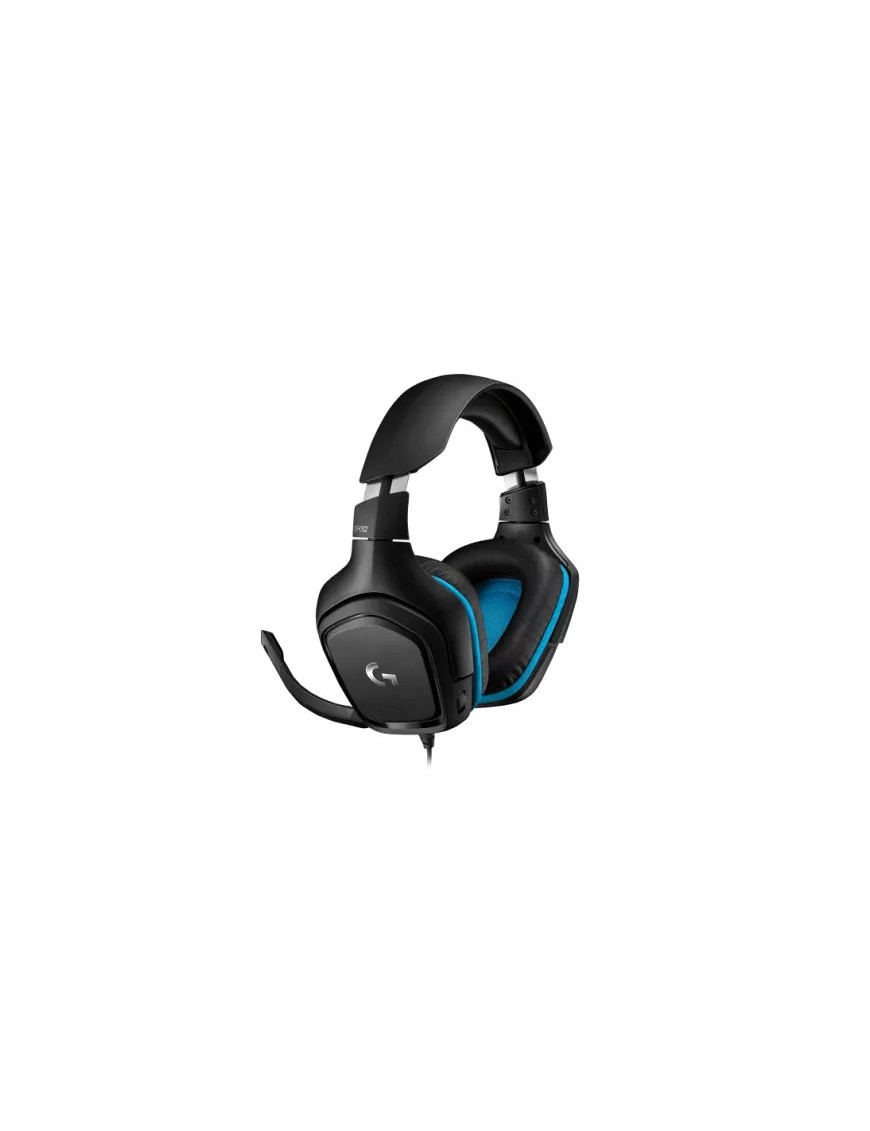 Casti gaming LOGITECH G432 7.1 Surround Sound, Black/Blue