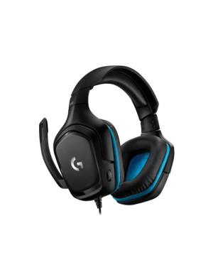 Casti gaming LOGITECH G432 7.1 Surround Sound, Black/Blue