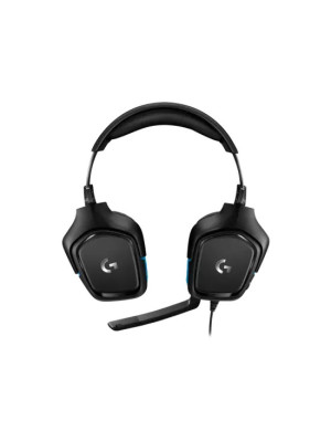 Casti gaming LOGITECH G432 7.1 Surround Sound, Black/Blue