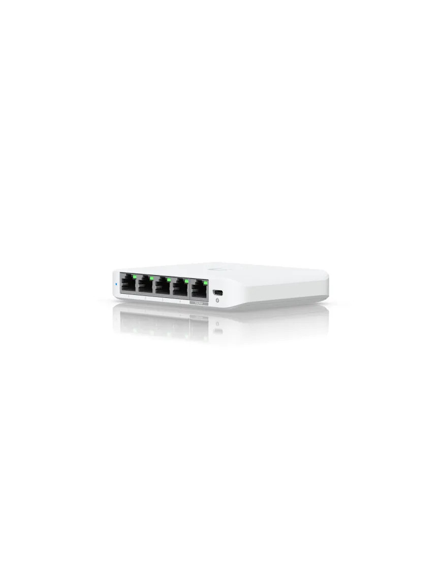 Switch UBIQUITI UniFi cu 5 porturi 2.5G, managed, carcasa plastic - USW-Flex-2.5G-5