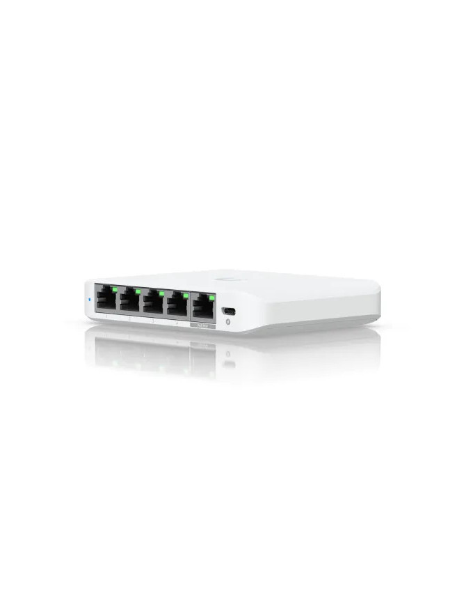 Switch UBIQUITI UniFi cu 5 porturi 2.5G, managed, carcasa plastic - USW-Flex-2.5G-5