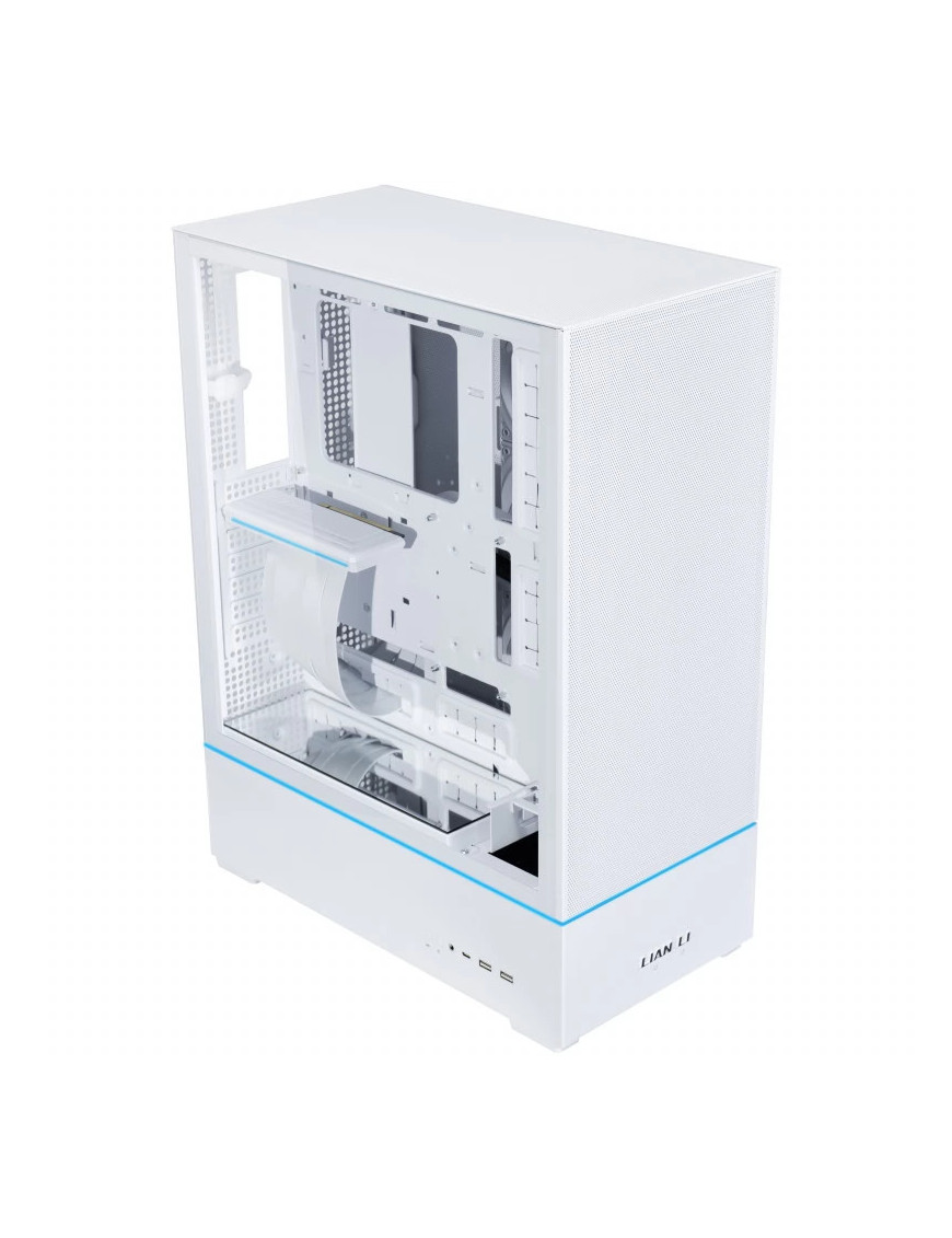 Carcasă Lian Li SUP01, Mid-Tower Stand-Up, ATX/Micro-ATX/Mini-ITX, Tempered Glass, PCIe 4.0 Riser, White