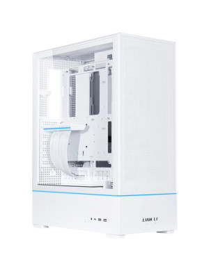 Carcasă Lian Li SUP01, Mid-Tower Stand-Up, ATX/Micro-ATX/Mini-ITX, Tempered Glass, PCIe 4.0 Riser, White