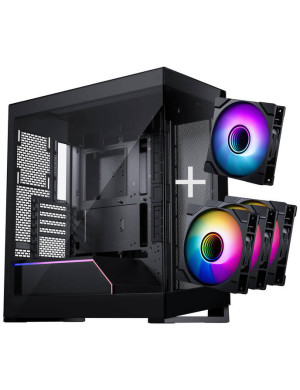 Carcasă Phanteks Eclipse G500A + Glacier One 360M25 Gen2 DRGB, Mid-Tower, E-ATX/ATX/Micro-ATX/Mini-ITX, Mesh, Tempered Glass, DR