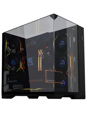 Carcasă Lian Li O11 Vision Compact, Mid-Tower, Back-Connect ATX/E-ATX/ATX/Micro-ATX/Mini-ITX, Tempered Glass, Black