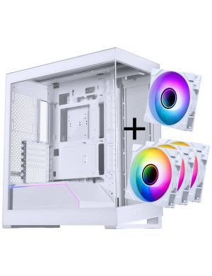 Carcasă Phanteks NV5 MK2 RGB + Glacier One 360M25 Gen2 DRGB, Mid-Tower, ATX/Micro-ATX/Mini-ITX, Tempered Glass DRGB, White