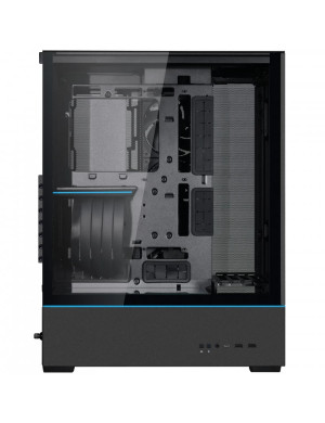 Carcasă Lian Li SUP-01, Mid-Tower, ATX/Micro-ATX/Mini-ITX, Tempered Glass, RGB Riser Cable, Black
