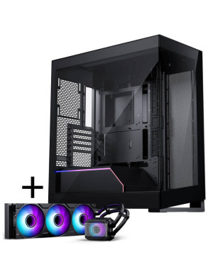 Carcasă Phanteks NV5 MK2 + Glacier One 360M25 Gen2 DRGB, Mid-Tower, ATX/Micro-ATX/Mini-ITX, Tempered Glass, DRGB, Black