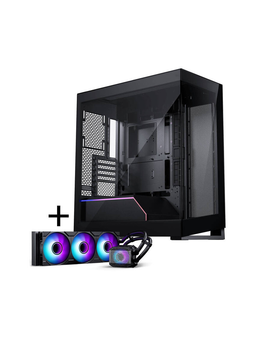 Carcasă Phanteks NV5 MK2 + Glacier One 360M25 Gen2 DRGB, Mid-Tower, ATX/Micro-ATX/Mini-ITX, Tempered Glass, DRGB, Black
