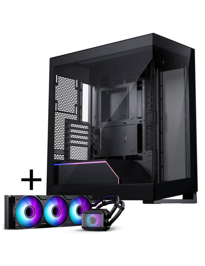 Carcasă Phanteks NV5 MK2 + Glacier One 360M25 Gen2 DRGB, Mid-Tower, ATX/Micro-ATX/Mini-ITX, Tempered Glass, DRGB, Black