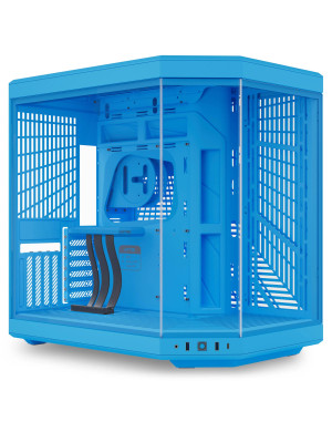 Carcasa HYTE Y70, Mid-Tower, ATX/Micro-ATX/Mini-ITX, Tempered Glass, Panoramic View Design, Blueberry Milk