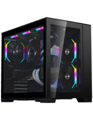 Carcasă Lian Li O11 Dynamic Mini + Mini Riser Card, Mini-Tower, Tempered Glass, PCIe 4.0, Black