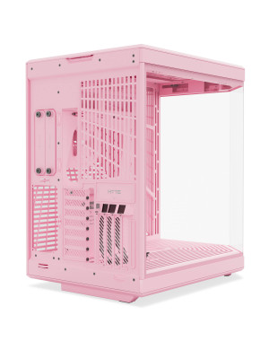 Carcasa HYTE Y70, Mid-Tower, ATX/Micro-ATX/Mini-ITX, Tempered Glass, Panoramic View Design, Strawberry Milk