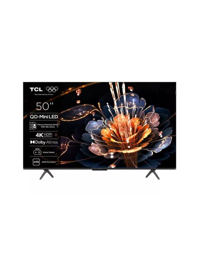Televizor Mini LED SMART TCL 50C61KS, 4K Ultra HD, 127cm, Negru