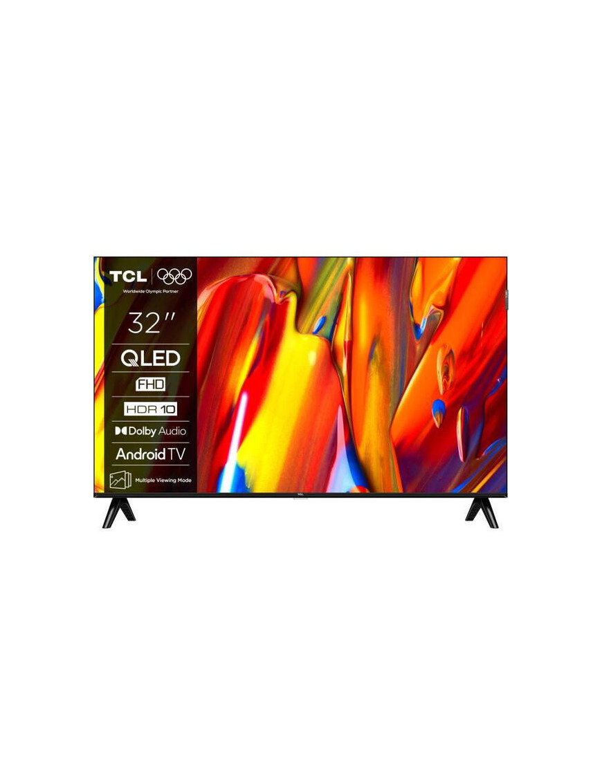 Televizor Smart QLED TCL, 32V5C, 80 cm, Full HD, Android TV, Dolby Audio