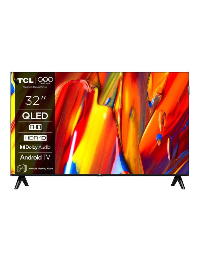 Televizor Smart QLED TCL, 32V5C, 80 cm, Full HD, Android TV, Dolby Audio