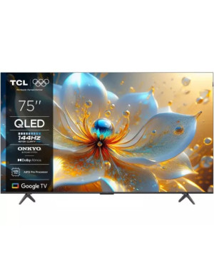 Televizor QLED SMART TCL 75T8C, 4K Ultra HD, 190cm, Negru