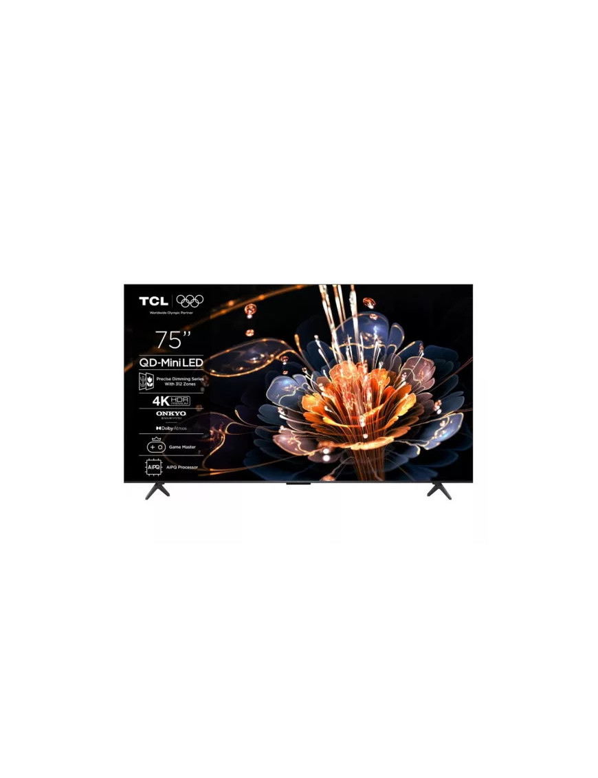 Televizor Mini LED SMART TCL 75C61KS, 4K Ultra HD, 190cm, Negru