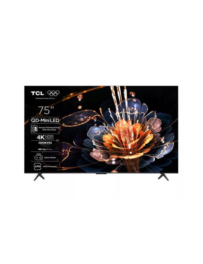 Televizor Mini LED SMART TCL 75C61KS, 4K Ultra HD, 190cm, Negru