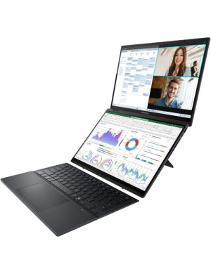 Laptop ASUS Zenbook DUO UX8406CA-PZ166X, 2 x 14" 3K OLED 120 Hz Touch, Intel® Core™ Ultra 9 285H, 32GB RAM, SSD 1TB, Intel Arc 1