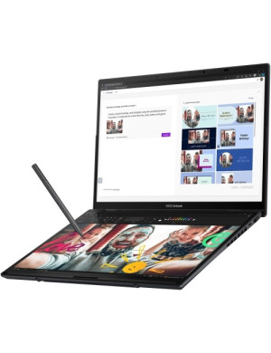 Laptop ASUS Zenbook DUO UX8406CA-PZ166X, 2 x 14" 3K OLED 120 Hz Touch, Intel® Core™ Ultra 9 285H, 32GB RAM, SSD 1TB, Intel Arc 1