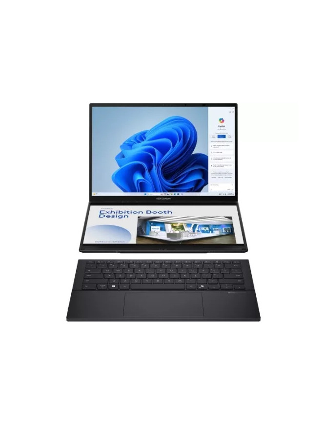 Laptop ASUS Zenbook Duo 14 OLED (2025) UX8406CA-PZ068X, 2 x 14" WQXGA+ Touch, Intel® Core™ Ultra 9 285H, 32GB RAM, SSD 2TB, Inte