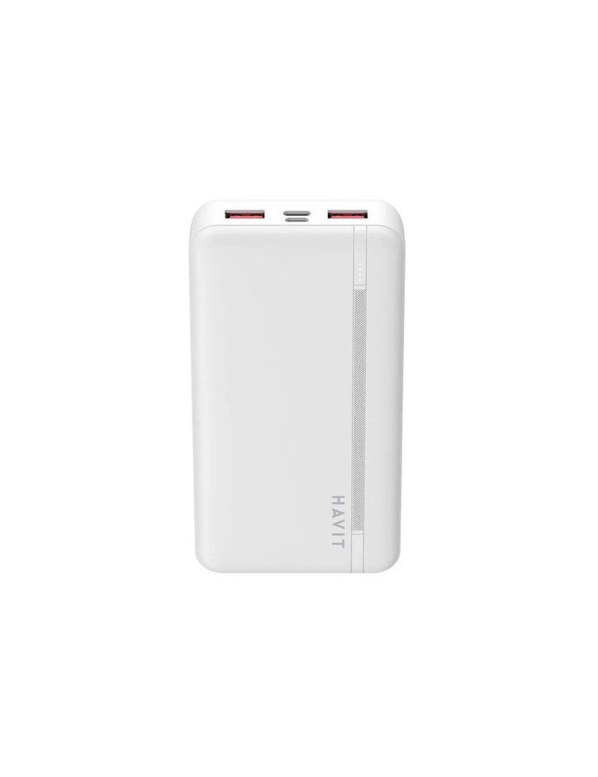 PowerBank HAVIT PB92-WH, 20000 mAh, 20 + 22.5W, 2 x USB, 1 x USB-C, White