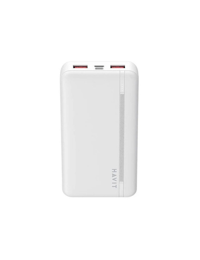 PowerBank HAVIT PB92-WH, 20000 mAh, 20 + 22.5W, 2 x USB, 1 x USB-C, White