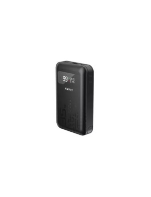 PowerBank HAVIT PB5211-BK, 10000 mAh, 45 W, 1 x USB-A, 2 x USB Type C, Black