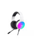 Căști gaming HAVIT H2043U-WH cu microfon, RGB, difuzoare 50mm, White